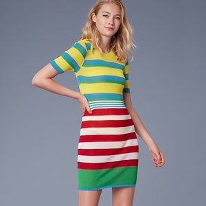 Diane von Furstenberg Multi Color Sweater Dress